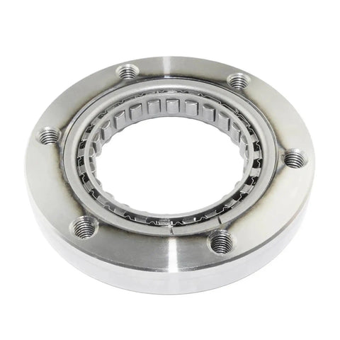 One Way Start Clutch Bearing for DR350 1990 to 1999 and DR250 1995, circular metal bearing with bolt holes
