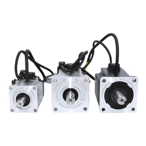 Powerful 400W AC Servo Motor For 3D Printers With 220V Single Phase Drive, 1.27 Nm Torque, 17 Bit Absolute Encoder front view