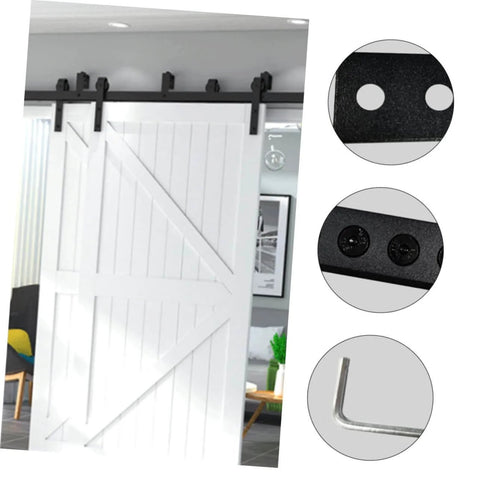 Track Splicing Connector For Barn Door Track With Flat Bracket No Fuss Smooth Operation Hardware Heavy Duty Barn Door Connector Set