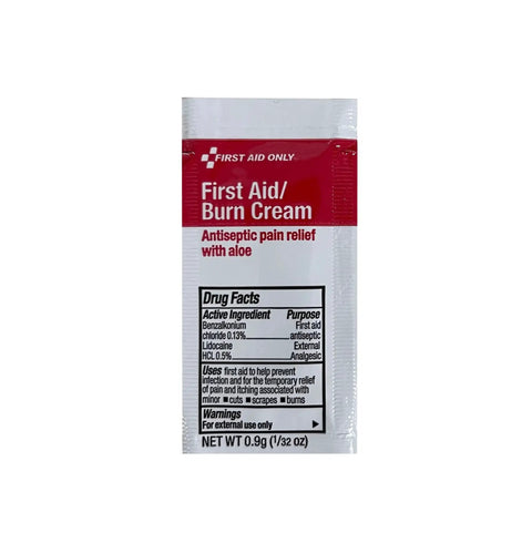 First Aid Burn Cream packet from 178-Piece Contractor First Aid Kit For Home Renovation And Job Sites 25-Person Capacity Worksite Ready