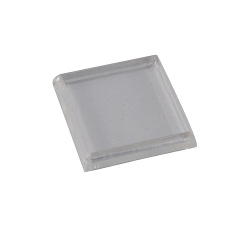 Square Furniture Caster Cups For Carpet And Hard Floors 1-13/16 Inch Clear Pack Of 4 Protect Carpeting From Dents And Scratches