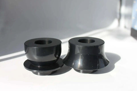Close-up of Anti Rust Pro Grade Bead Roller Radius Dies Set For 22mm Shaft with black oxide finish and 45# steel material.