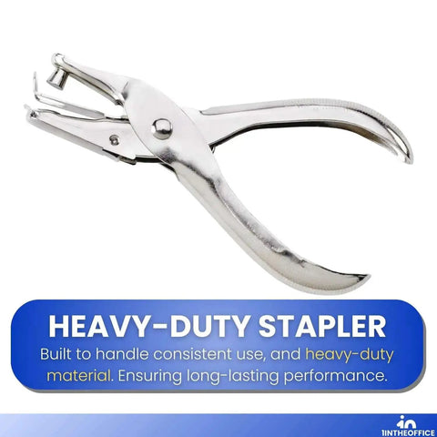 Single Hole Punch For Office Use, Heavy Duty Metal Hole Puncher With 1/4 Inch Punch, 5 Sheet Capacity, Anti Rust Construction, Silver