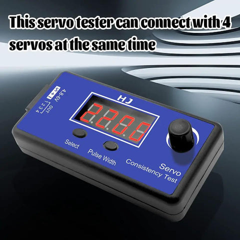 Pro Grade RC Servo And ESC Consistency Tester For Helicopters Planes And Cars With Manual Mode Easy Button Select, digital display.