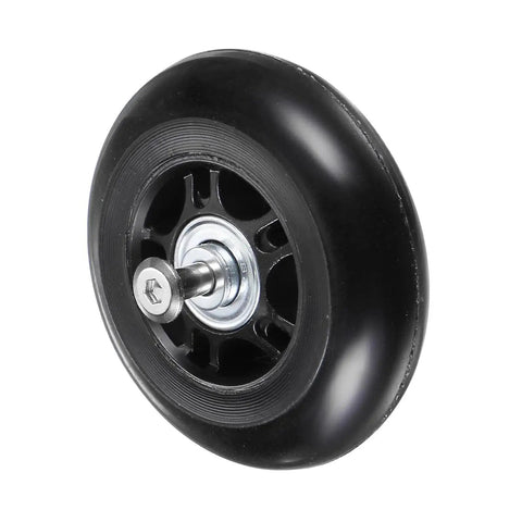 Replacement Luggage Wheels 70x24mm Kit With 2 PU Bearing Wheels, durable rubber, metal bearings, for trolley bags and caster boards.
