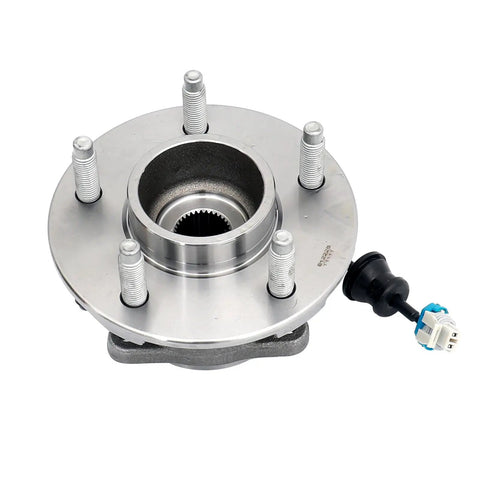 Front view of Rear Wheel Hub Bearing Assembly Set Of 2 For 2005 2006 Chevy Equinox 4 Wheel ABS And 2002 2007 Saturn Vue 4 Wheel ABS