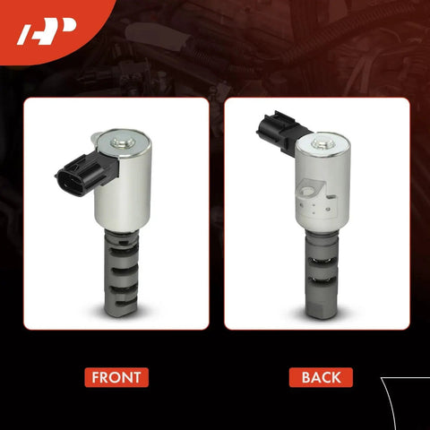 Left And Right Engine Variable Valve Timing VVT Solenoid 2 Piece Set For Toyota Camry Highlander Sienna Avalon Solara RX300 RX400h 3.0L 3.3L Replacement 15330-0A010 15340-0A010 front and back view