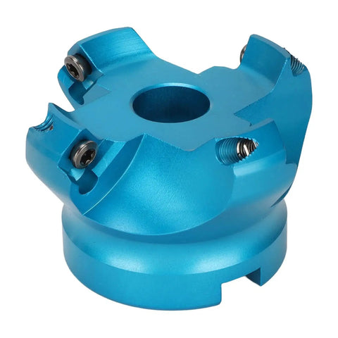 Front view of CNC Lathe Face Mill With 4 Flutes Pro Grade High Efficiency Milling Cutter For Aluminum Alloy Face Mill Head