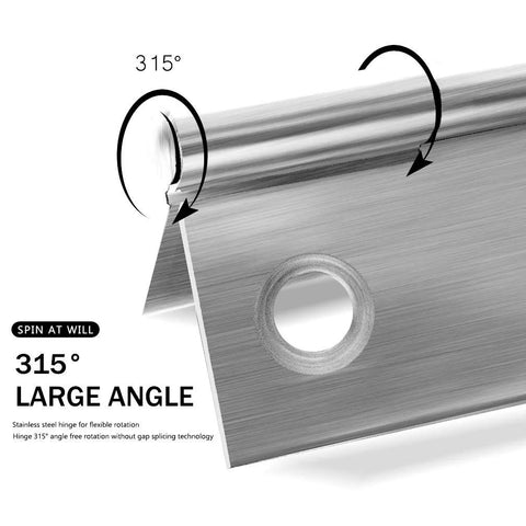 Door hinge, 10-pack, stainless steel, 2.15 x 1.3 in, 315-degree large-angle rotation (Amazon)