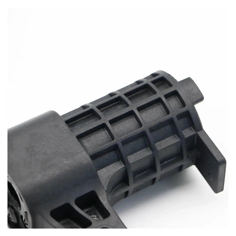 Close-up of 65 Degree 75 Degree 80 Degree Tool Fixer Pot Cup for CNC Milling Machine in black alloy steel with grid pattern design.
