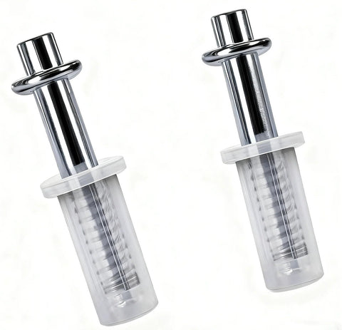 Spring Loaded Bifold Door Top Pivot Set, 2 Pcs Closet Door Hardware Repair Part for 1 1/8 to 1 3/8 Inch Doors, PVC And Stainless Steel