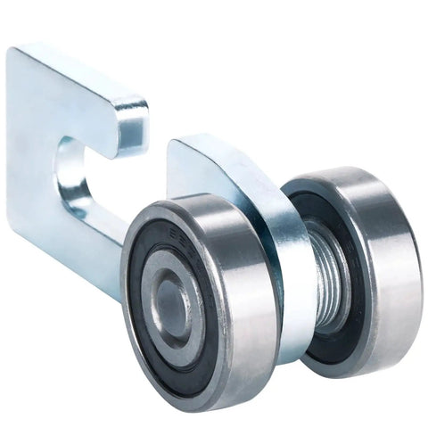 Two Wheel Strut Channel Trolley Rollers For One And Five Eighths Inch Wide And Taller Strut Channel With Rubber Sealed Bearings