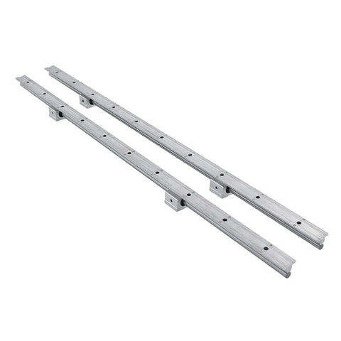 Front view of Two Pack SBR12 1000mm Linear Rail Kit With Four Carriage Blocks For CNC Machines And Automated Equipment