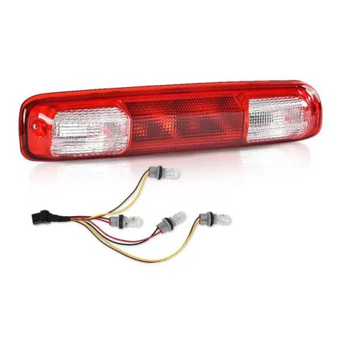 High Mount Third Brake Light With Bulb For Chevy Silverado And GMC Sierra 1999 To 2006 1500 2500 3500 HD Models And 2007 Classic