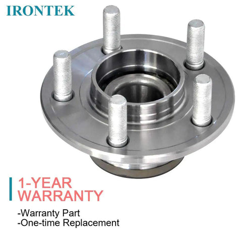 Front Wheel Hub And Bearing Assembly Pair With ABS 5 Lug For Dodge Challenger Charger Magnum And Chrysler 300 2005 To 2014 RWD Drop In Fit Heavy Duty Precision Bearing Two Pack, close-up view