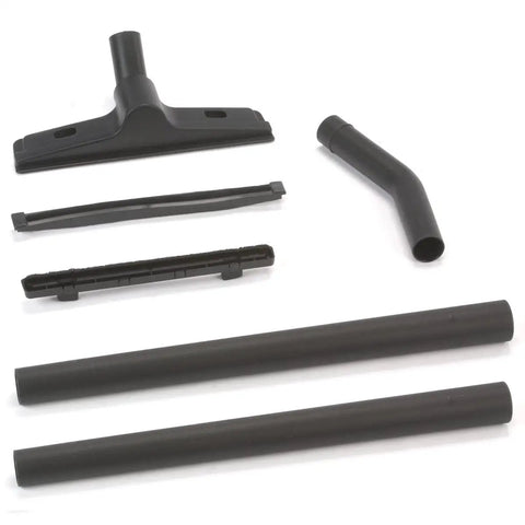1.5 Inch Diameter Wet Dry Vacuum Accessory Kit With 2 Extension Wands, Elbow Grip, and 12 Inch Floor Nozzle