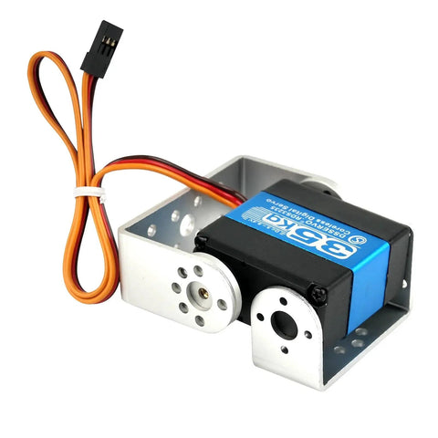 Dual Axis Waterproof 35Kg Servo For Robot Arm RDS3235 High Torque Full Metal Gears With U Mounting Bracket in packaging