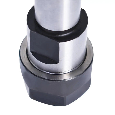 Close-up of ER16 100L Straight Shank Tool Holder Collet Chuck for CNC Lathe Milling 16mm Shank, 0.01mm Runout Tolerances