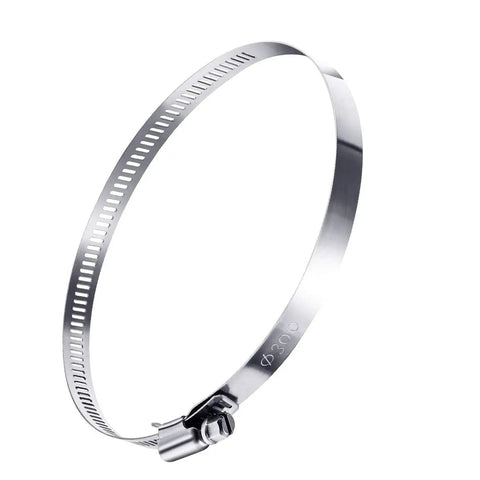 12 Inch Adjustable 304 Stainless Steel Duct Clamps Worm Gear Hose Clamps Pack for Pipe Intercooler Plumbing Tube and Fuel Line