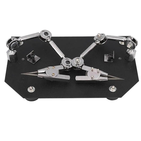 Third Hand Soldering Station With Dual Clips Jewelry Welding Fixture Table Clamp Soldering Stand, steel frame