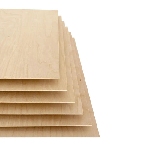 Stack of Baltic Birch Plywood Sheets 3mm 1 8 Inch Thick 12 By 18 Inches Box Of 6 Perfect For Laser And CNC Cutting Engraving