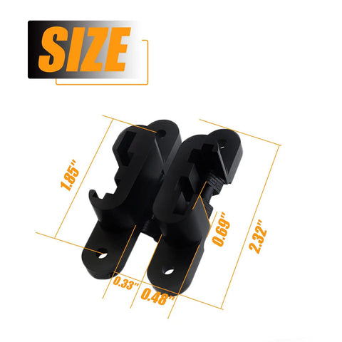 One Pair Hidden Gate Hinge Stainless Steel Invisible Door Hardware Concealed Barrel Hinge For Wood Doors Black Finish