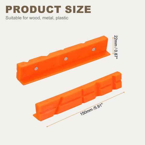 6 Inch Rubber Magnetic Vise Jaw Pads V Shape Anti Scratch Jaws For DIY Woodworking And Plumbing Clamping dimensions shown