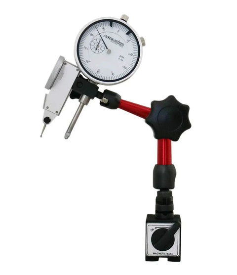 Pro Grade Dial Indicator And Magnetic Base Combo From Accusize Industrial Tools with 0-1 Inch Dial Indicator 0.001 Inch Resolution