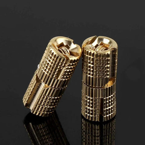 Heavy Duty 8mm Barrel Hinge Set For Cabinets And Wooden Boxes 4 Pcs Concealed Hidden Brass Hinges With 180 Degree Opening