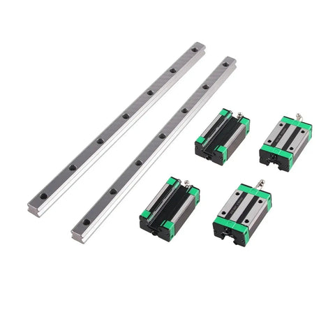 Pro Grade CNC Linear Rail Kit With Two Rails And Four Carriage Blocks For HGH15CA And HGH20CA, Custom Length Up To 1000mm