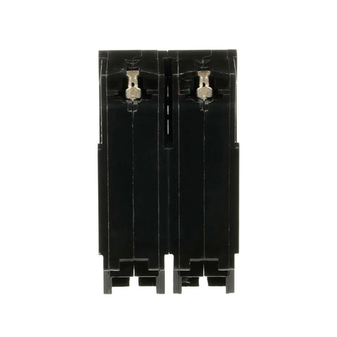 Front view of Single 100 Amp Double-Pole Circuit Breaker 120/240V THQL Load Center GFCI Plug-In Thermal-Magnetic Q-Line Replacement