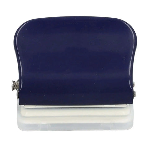 Front view of Six Hole Dope Handheld Metal Circle Paper Punch With Positioning Ruler For A4 A5 B5 Notebooks Scrapbooks And Photo Albums