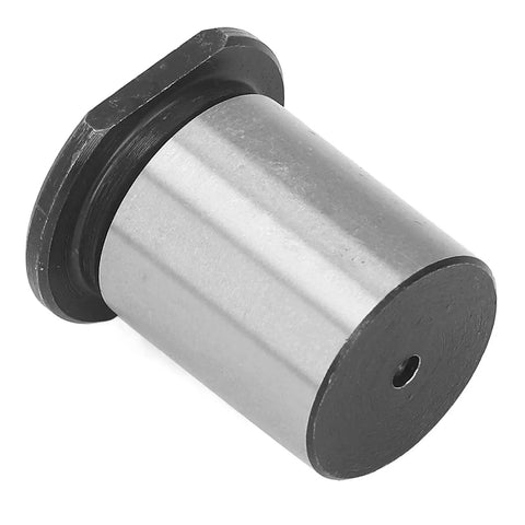 KANASI taper reducing drill sleeve adapter, alloy steel, silver cylinder with black flange for CNC lathes.