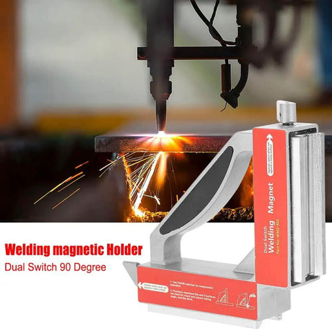 90 Degree Magnetic Welding Fixture With Switchable Arm And Bottom V Design Heavy Duty Magnetic Welder Jig Holder for precise alignment