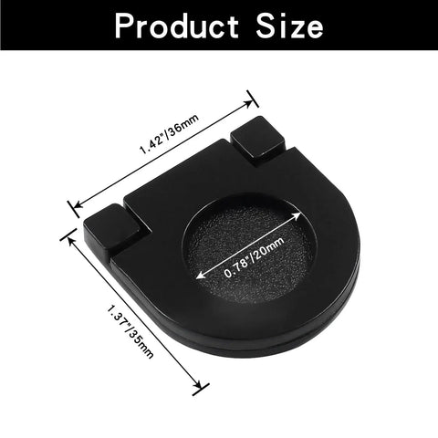 Product size of 2 Pack Recessed Flush Mount Ring Pull Handles Black For Cabinets And Drawers With Screws Hidden Recessed Type Drawer Pulls