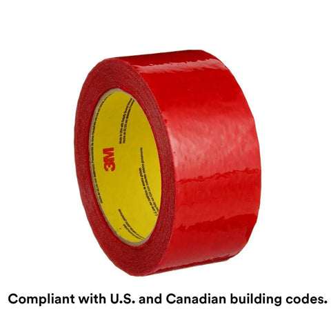 Construction Seaming Tape 8087CW, 1 Roll Red, 72 mm x 50 m Sheathing sealer, red tape roll with label, compliant with U.S. and Canadian codes