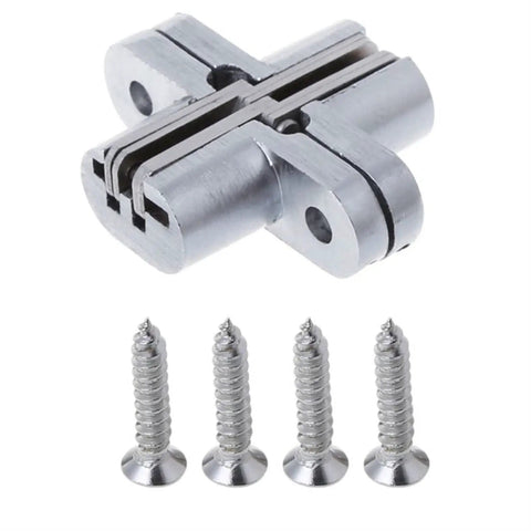 Invisible Hinge For Gate Door And Cabinet Furniture Hidden Concealed 180 Degree Opening Folding Hinge Set Durable Alloy