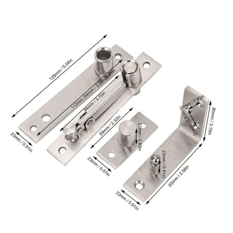 Beefy Heavy Duty Wood Door Pivot Hinge With 300 Lbs Load Bearing Stainless Steel Hidden Door Hinge for secret doors and bookshelves