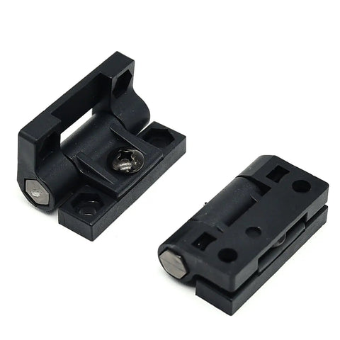 4 Pack Black Adjustable Torque Door Hinges Nylon Butt Hinges 43x37x13mm Corrosion Resistant Easy To Adjust At Any Angle