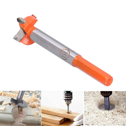 Carbide Boring Drill Bit for Woodworking 19mm Hinge Hole Opener for Wood Veneer Plywood and Plastic, front view