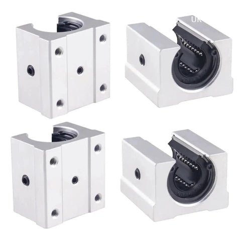 SBR Linear Ball Bearing Block Kit Four Sliders For CNC Routers And 3D Printers, Includes SBR12UU SBR16UU SBR20UU SBR13UU Blocks