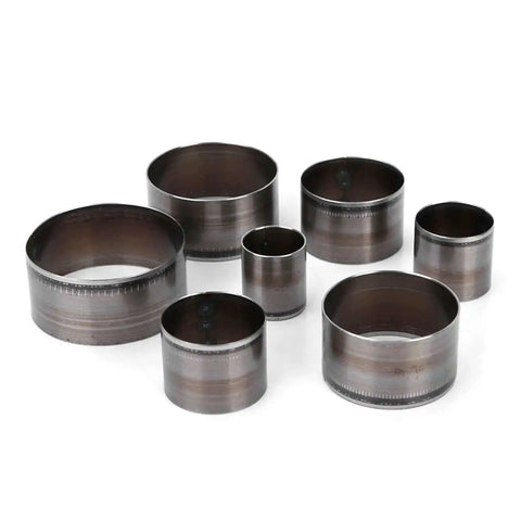 Image of Leather Round Hole Punch Set 7Pc Includes 20mm 25mm 30mm 35mm 40mm 45mm And 50mm Round Cutting Die Punching Kit for Leather Crafting