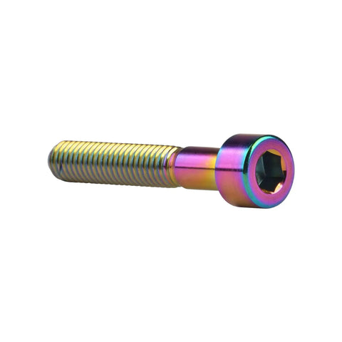 Titanium M6x40mm Hex Socket Bolts Pack Of 4 Rainbow Finish 6Al4V Grade 5 DIN912 Titanium Alloy M6 Thread 40mm With 5mm Hex Head For RC Models