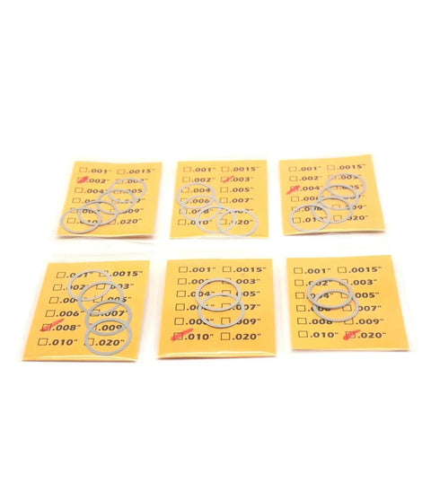 5/8x24 Barrel Shim Kit For Muzzle Brake Timing And Alignment For 308 7.62 And 300BLK Rifles In Caliber 30 Pack Of 20 Stainless Steel Shims