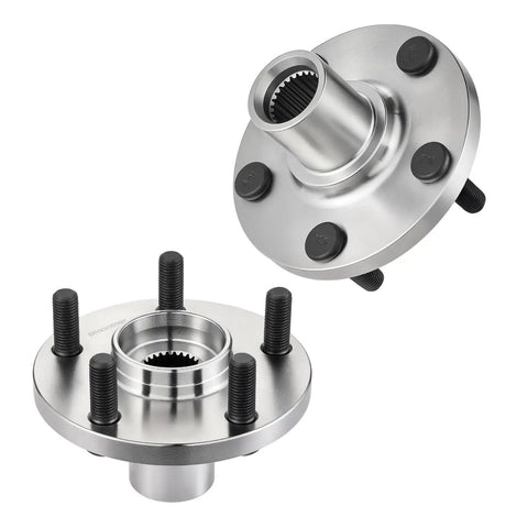 Front Wheel Bearing Hub Assembly 5 Lug 2 Pack Compatible With Toyota Camry Avalon Venza Sienna Highlander And Lexus ES300h ES330 ES350 RX330 RX350 RX400h Heavy Duty Replacement For Smooth Quiet Ride, showing metal assembly with bolts and flange