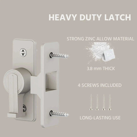 Heavy Duty Zinc Alloy Barn Door Lock Latch With 90 Degree Turn For Easy Operation Tough As Nails Built To Last Corrosion Resistant
