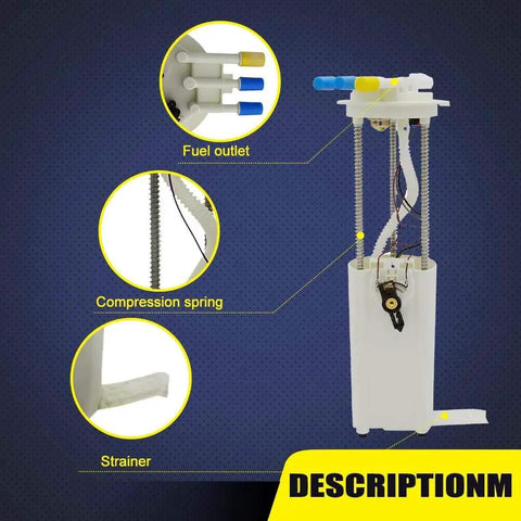Direct Fit Fuel Pump Module Assembly E3563M For 2002 2003 Chevy S10 4.3L V6 And GMC Sonoma 4.3L V6 Replacement With OE Style