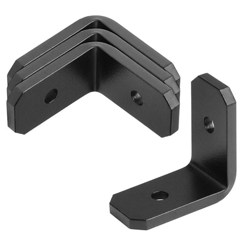 4 Pack Heavy Duty Black Steel Rafter Clips Brackets For Wooden Battens And Timber Beams 6 Gauge Thick Corner Braces
