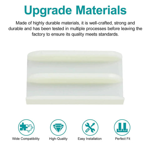 Sliding Shower Door Bottom Track For Top-Hung Glass Doors, Designed For 7/16 Inch Thick Glass And 1/2 Inch Channel