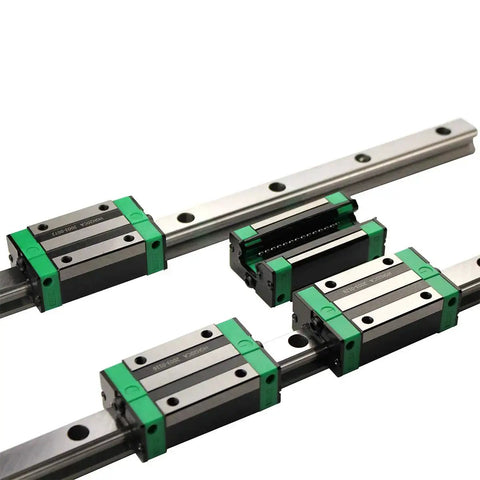 Two HGR20 Linear Guide Rails Kit From 100mm To 1500mm With Four HGH20CA And HGW20CC Bearing Blocks for CNC machining
